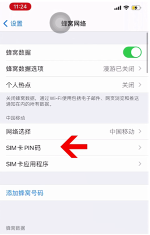 治多苹果14维修网分享如何给iPhone14的SIM卡设置密码 