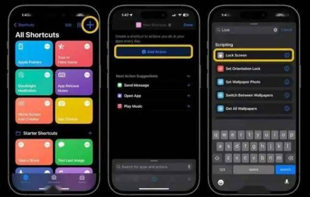治多苹果14锁屏维修店分享iPhone14升级iOS16.4后如何创建锁屏快捷方式 
