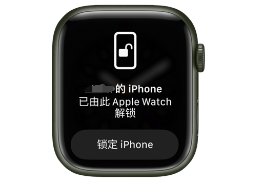 治多苹果手机维修分享用 AppleWatch 解锁配备面容 ID 的 iPhone方法 